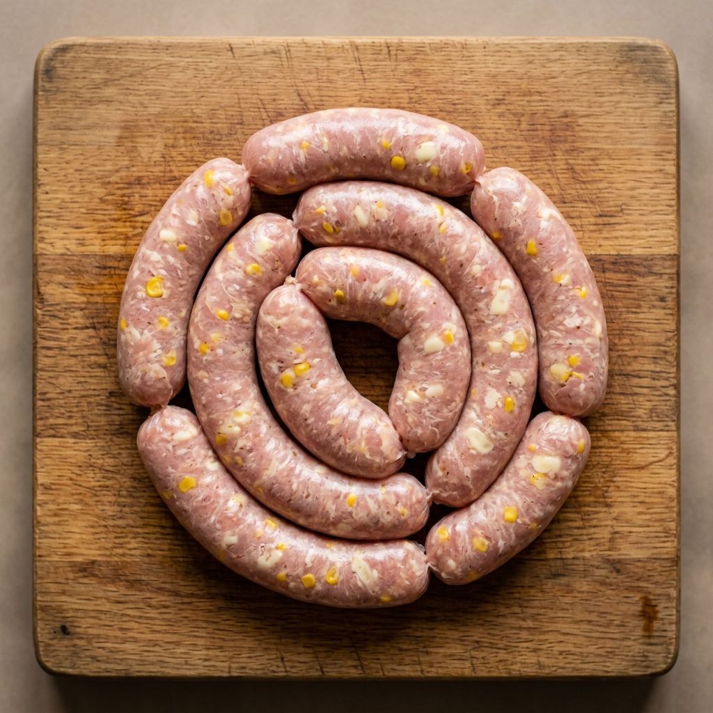 GF Chicken Cheese & Corn Sausages