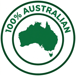 100% Australian certification seal